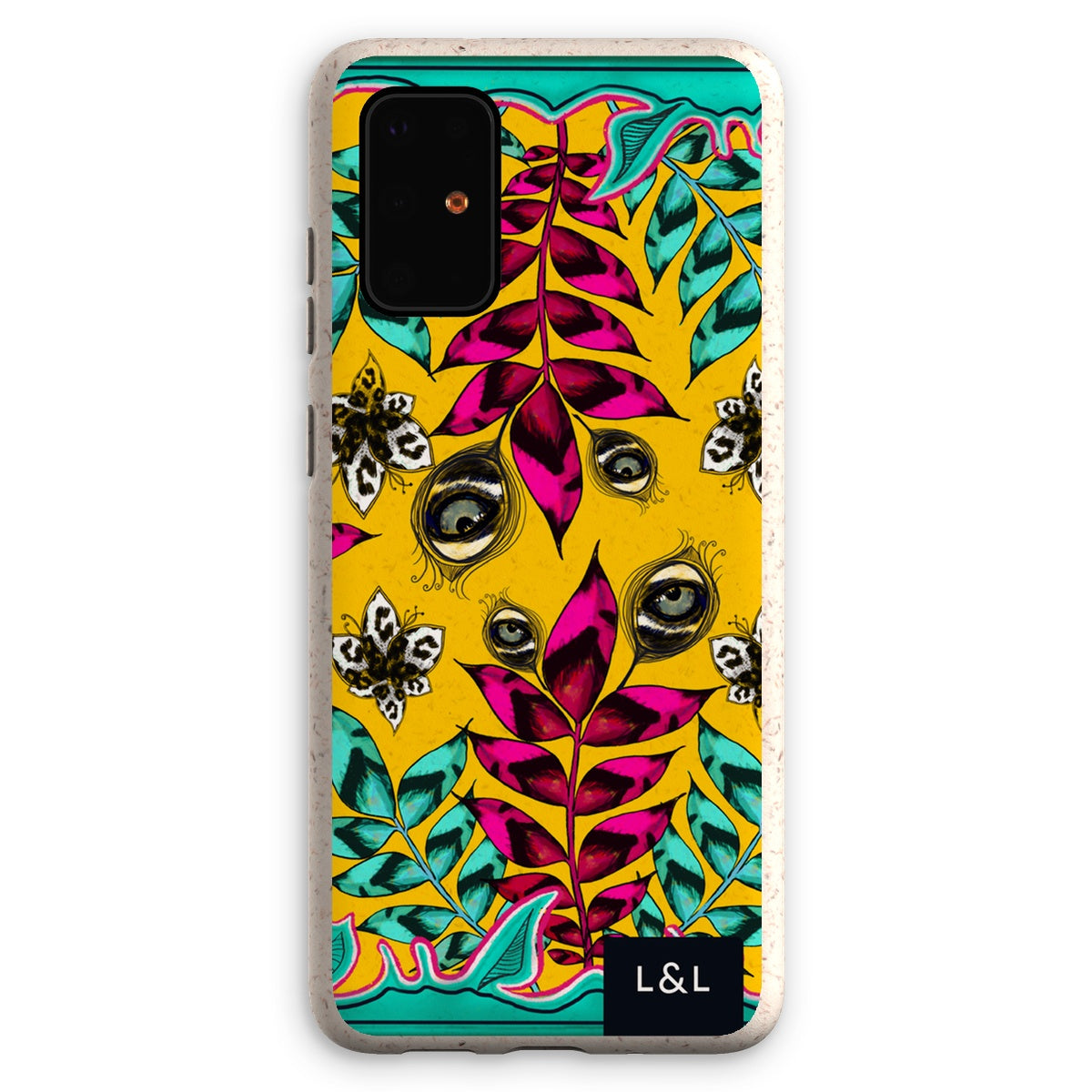 Abstract Botanical Leopard Print Eco Phone Case