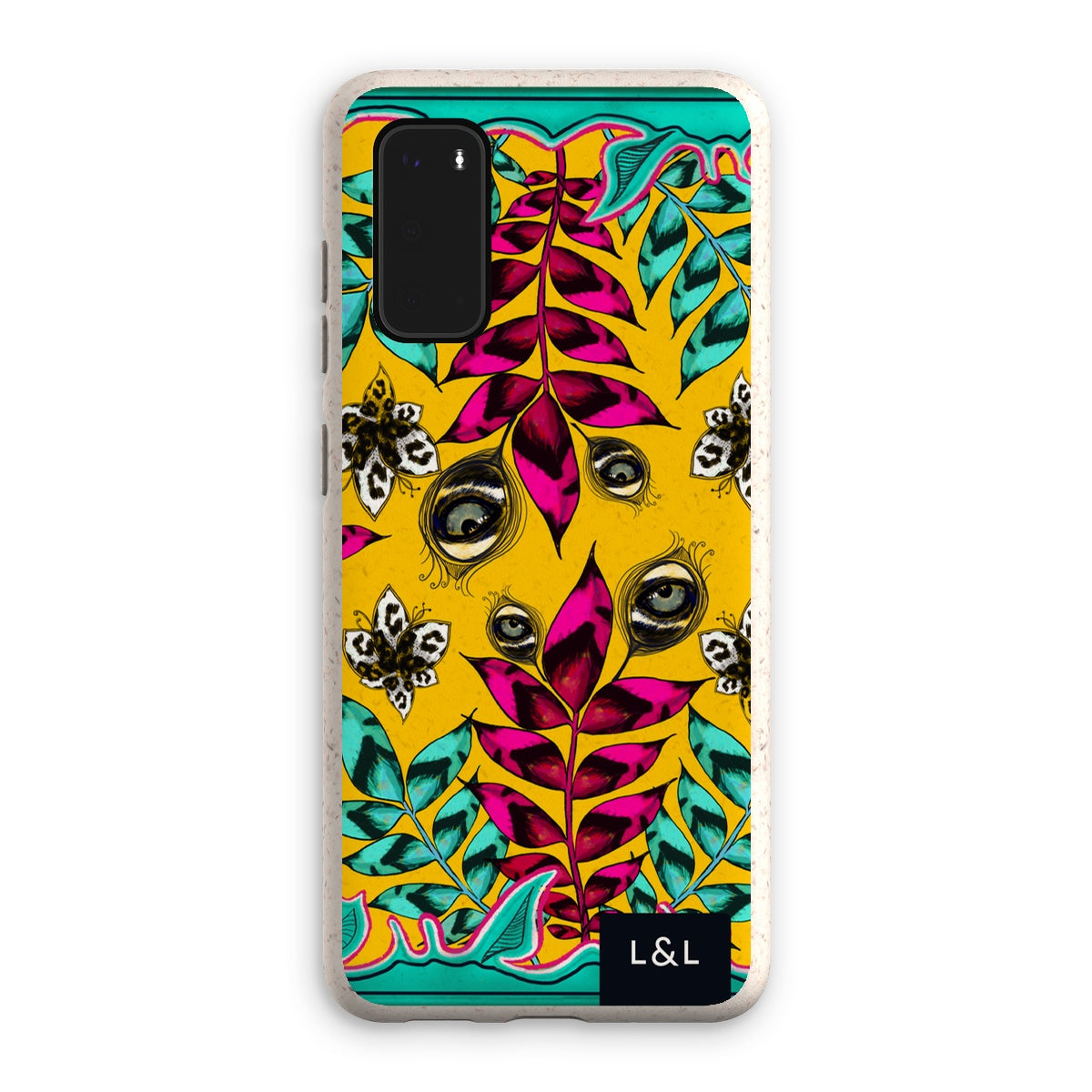 Abstract Botanical Leopard Print Eco Phone Case