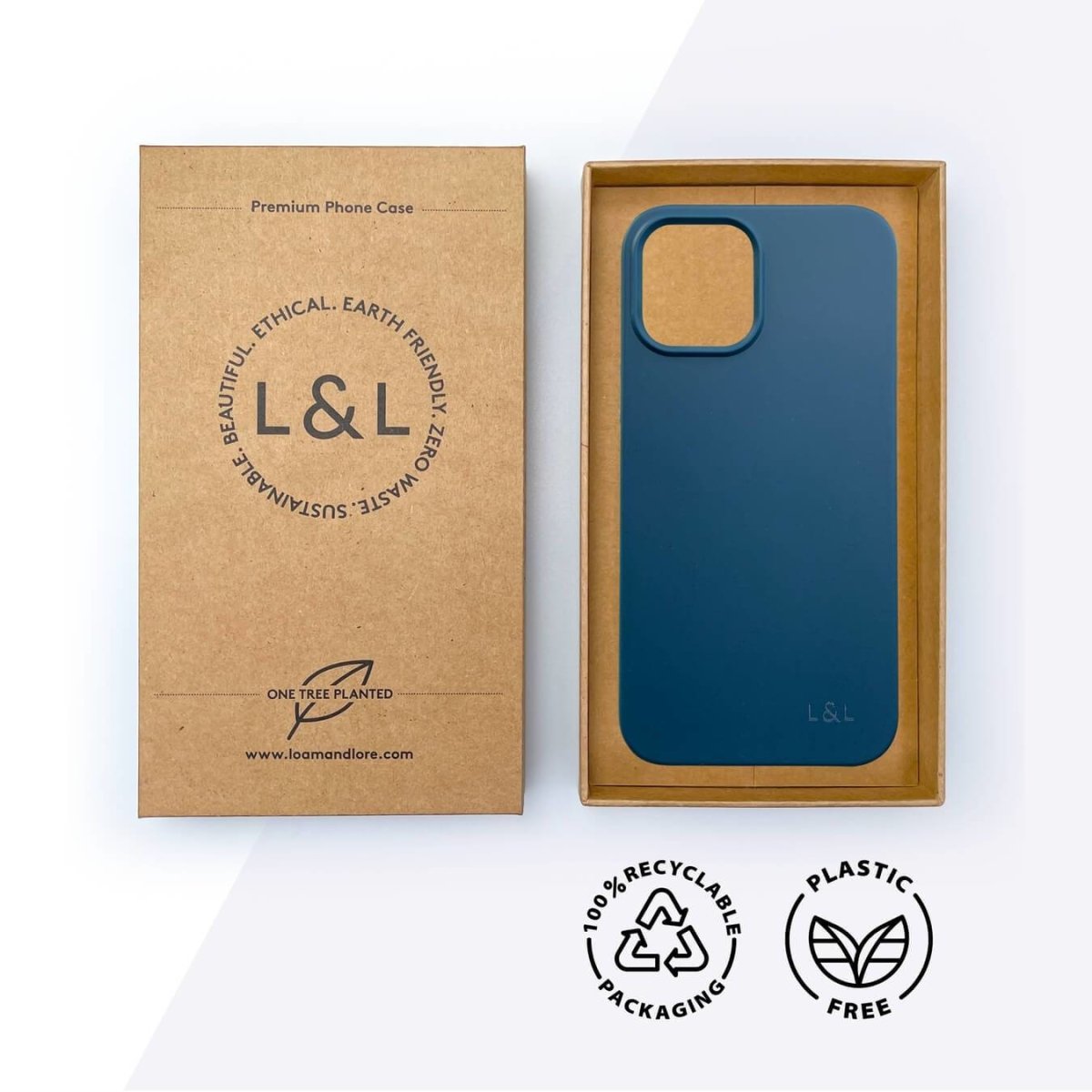 Biodegradable iPhone 12 Pro Max Case - Deep Blue - Loam & Lore