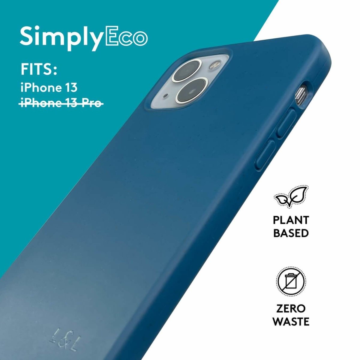 Biodegradable iPhone 13 Case - Deep Blue - Loam & Lore