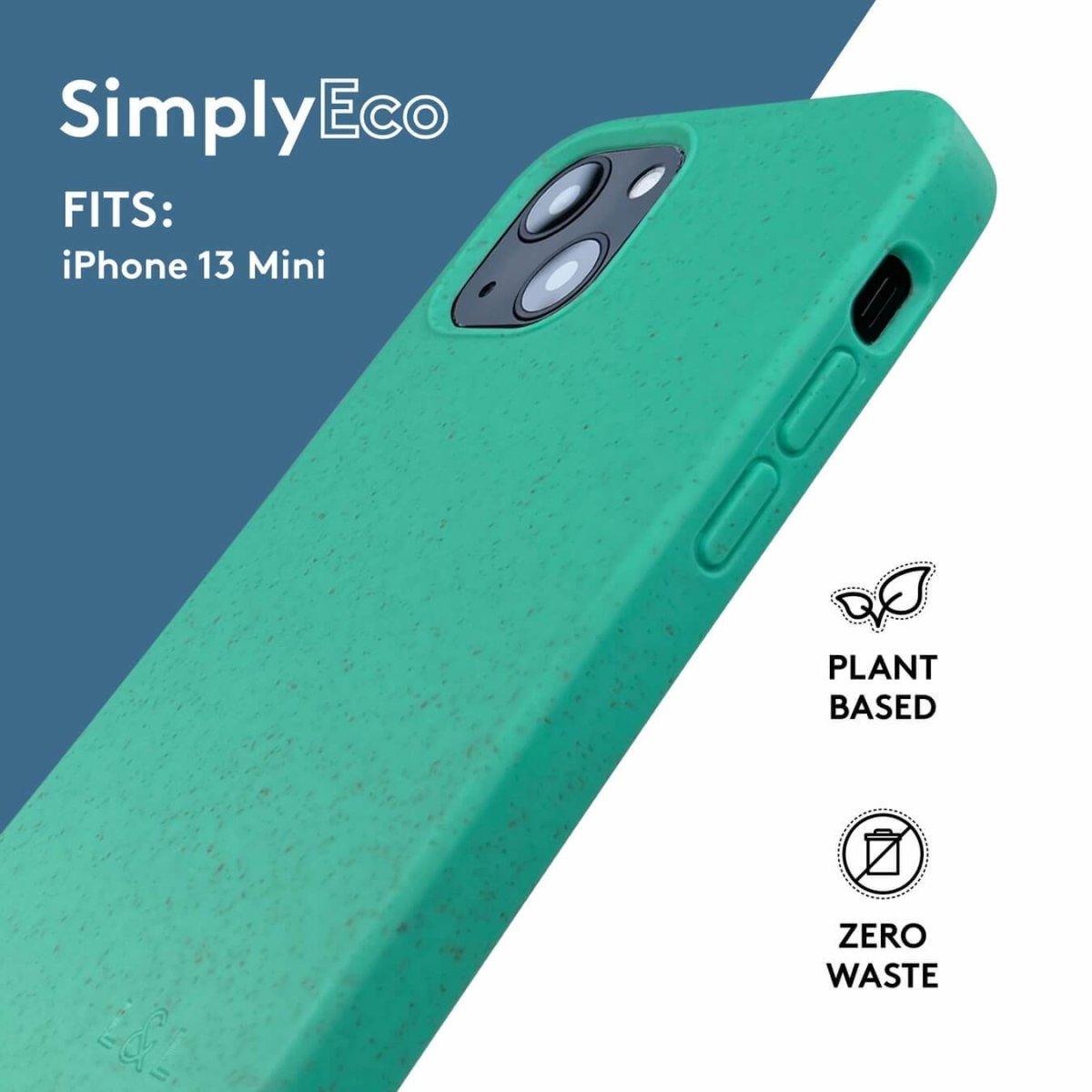 Biodegradable iPhone 13 Mini Case - Mint - Loam & Lore