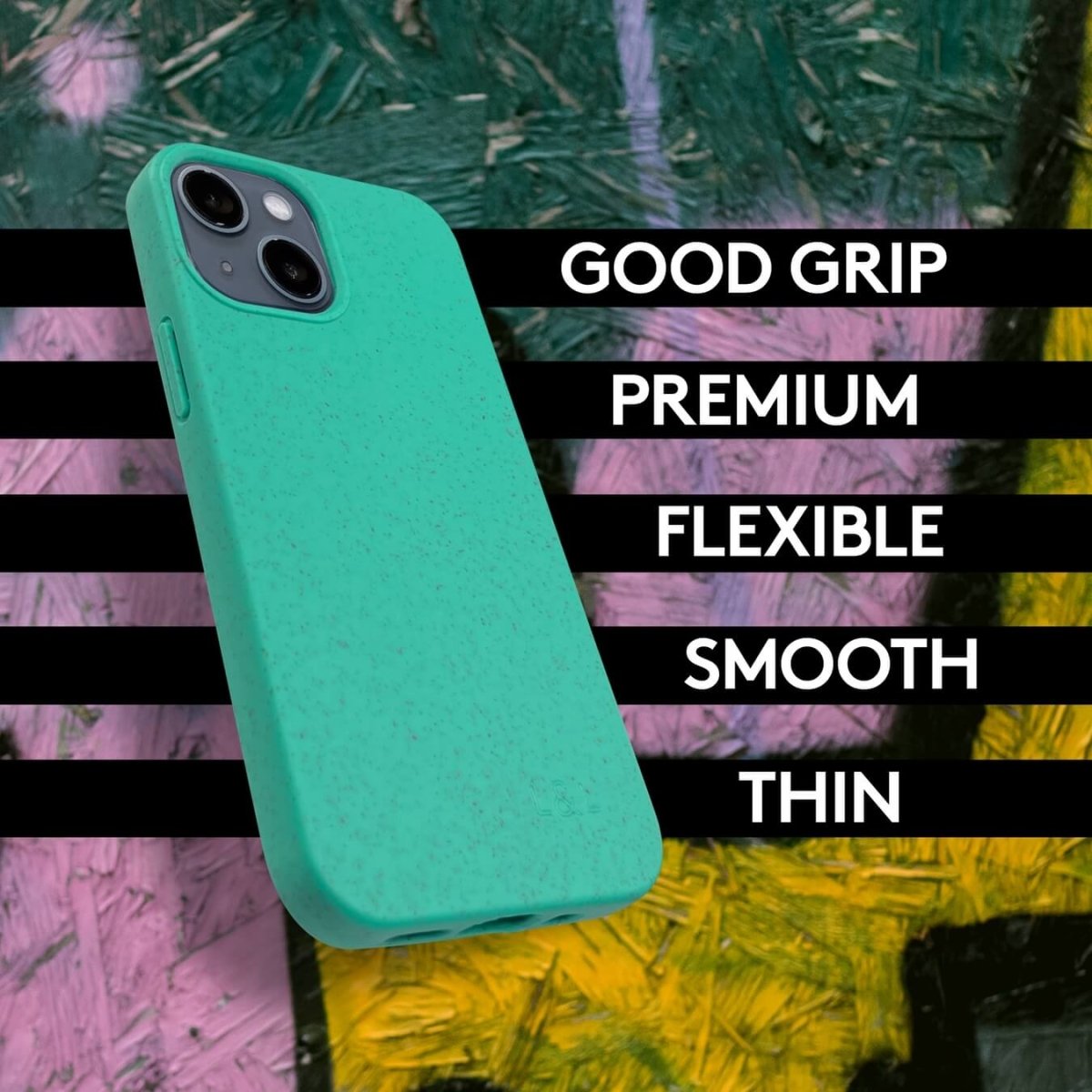 Biodegradable iPhone 13 Mini Case - Mint - Loam & Lore