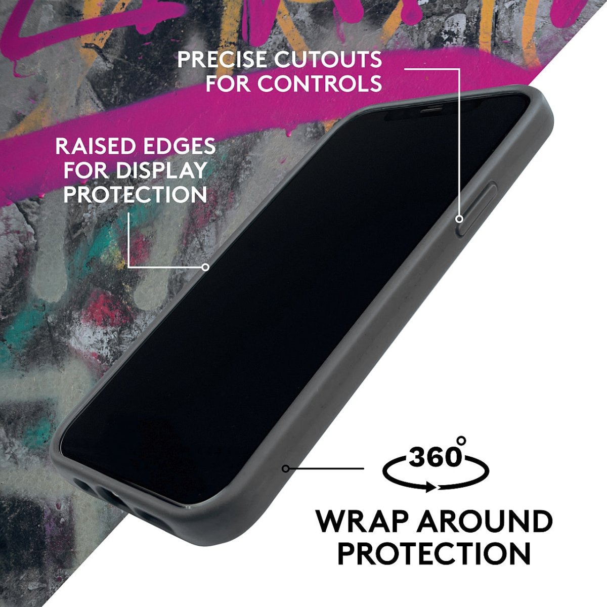 Biodegradable iPhone 14 Pro Case - Black - Loam & Lore