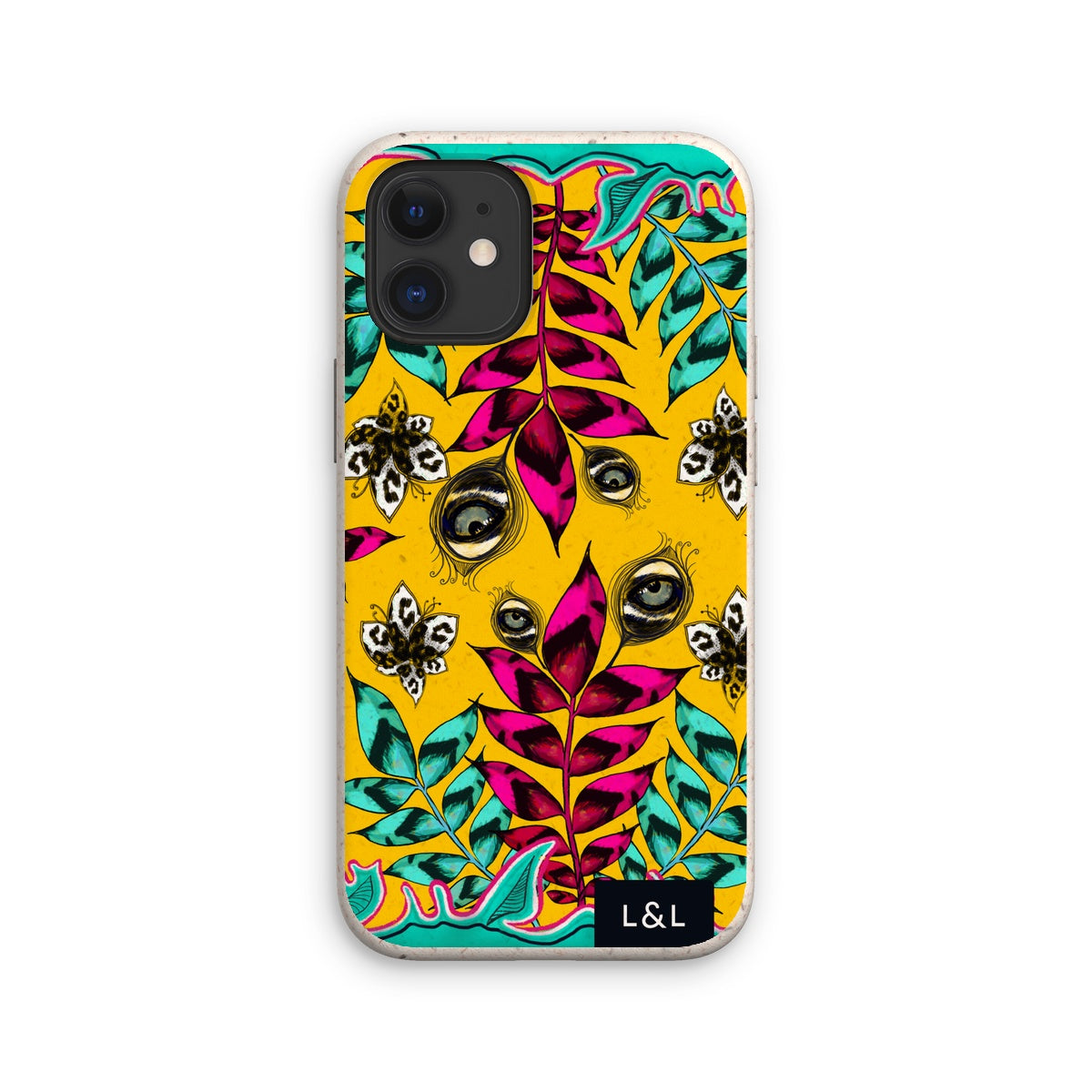Abstract Botanical Leopard Print Eco Phone Case