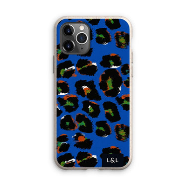 Dark Blue Leopard Eco Phone Case - Loam & Lore