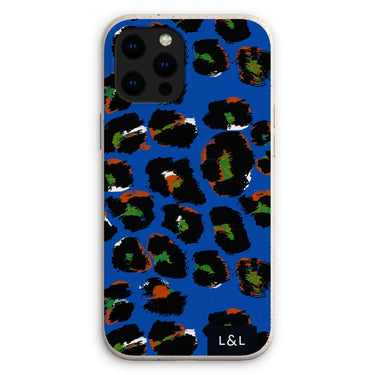Dark Blue Leopard Eco Phone Case - Loam & Lore