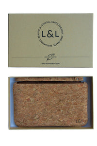 Thumbnail for LOAM & LORE Eco and Vegan Friendly Cork Clutch Set With 2 Sizes Carry Cork Bag, Natural - Loam & Lore