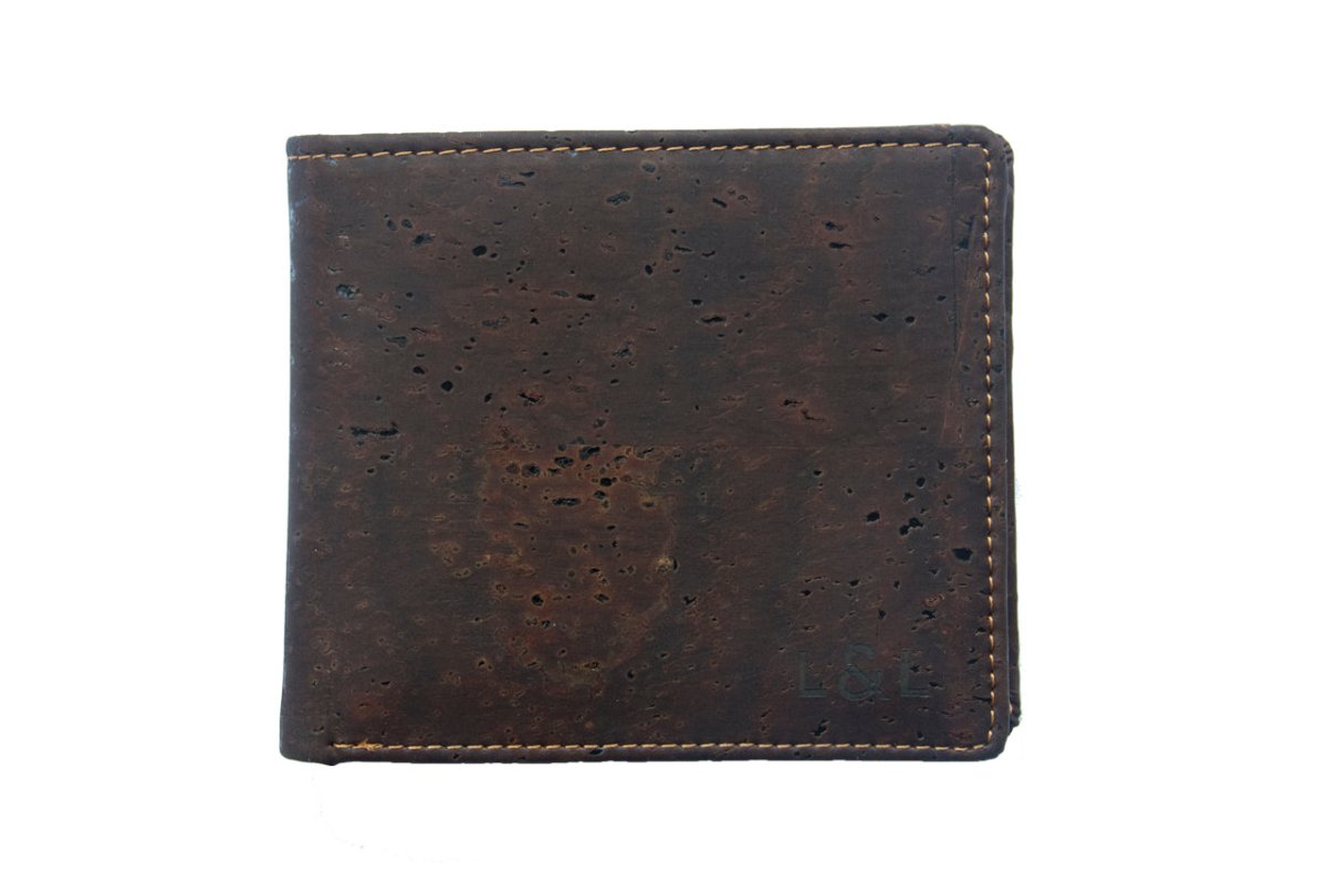 LOAM & LORE Vegan Cork Wallet, Brown - Loam & Lore