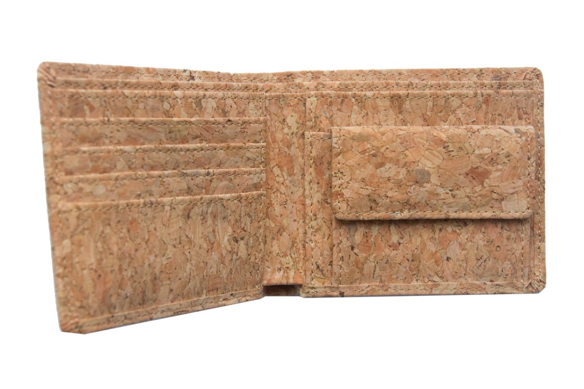 LOAM & LORE Vegan Cork Wallet, Natural - Loam & Lore