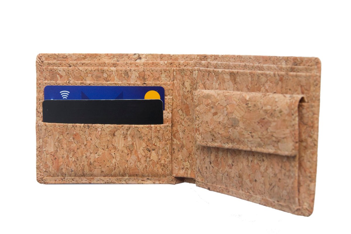 LOAM & LORE Vegan Cork Wallet, Natural - Loam & Lore