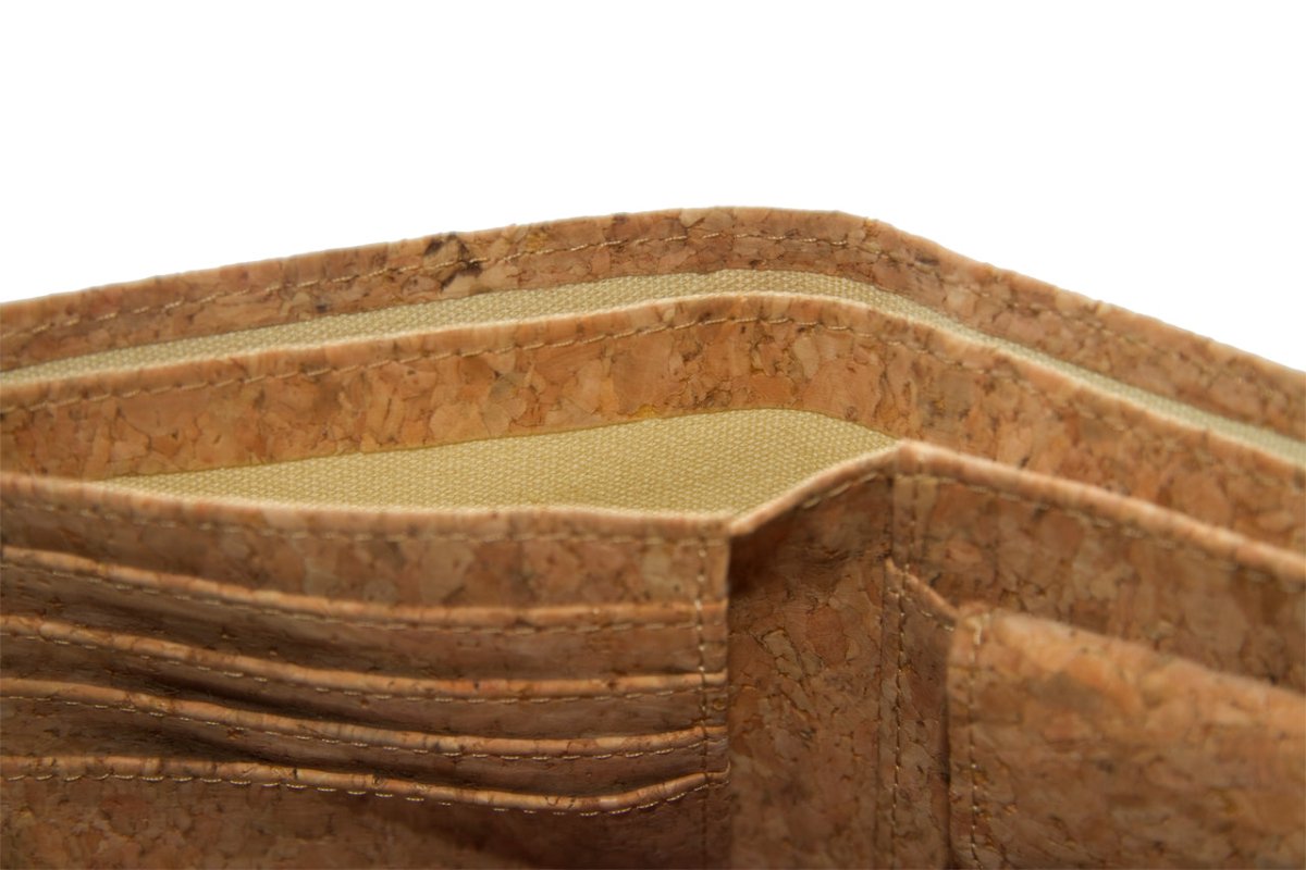 LOAM & LORE Vegan Cork Wallet, Natural - Loam & Lore