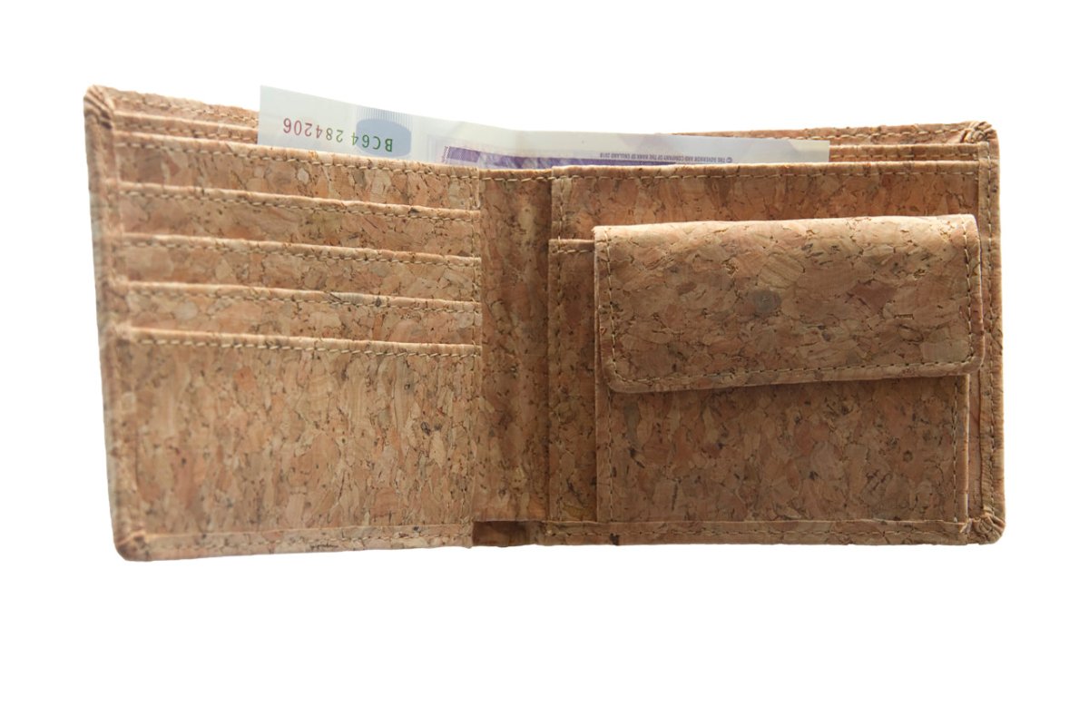 LOAM & LORE Vegan Cork Wallet, Natural - Loam & Lore