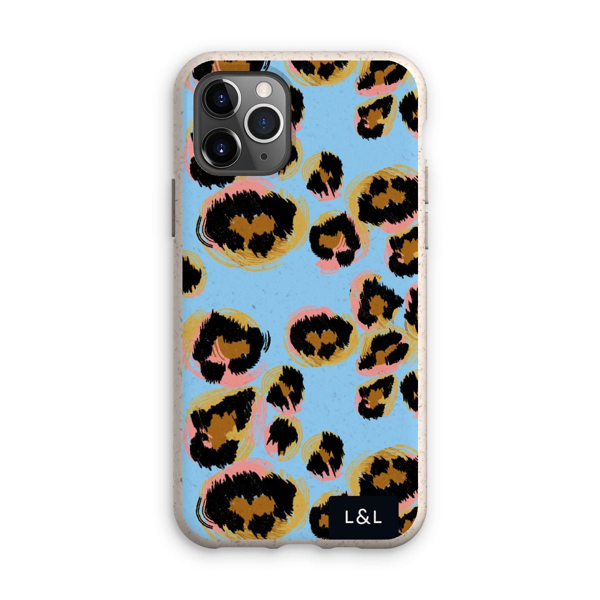 Neon Blue Leopard Eco Phone Case - Loam & Lore