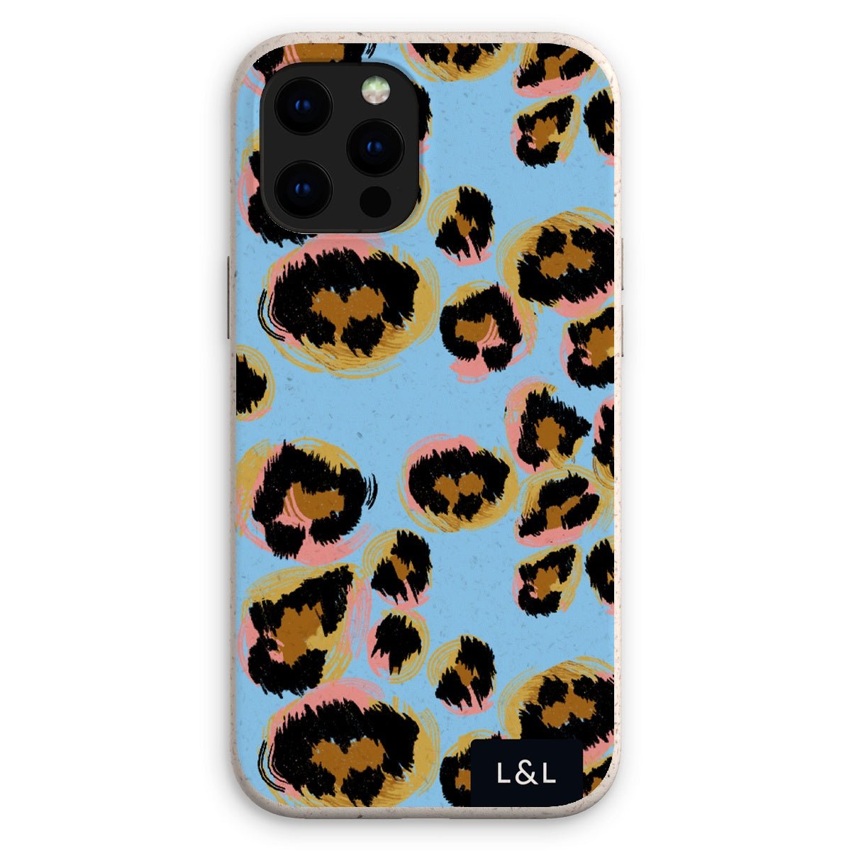 Neon Blue Leopard Eco Phone Case - Loam & Lore