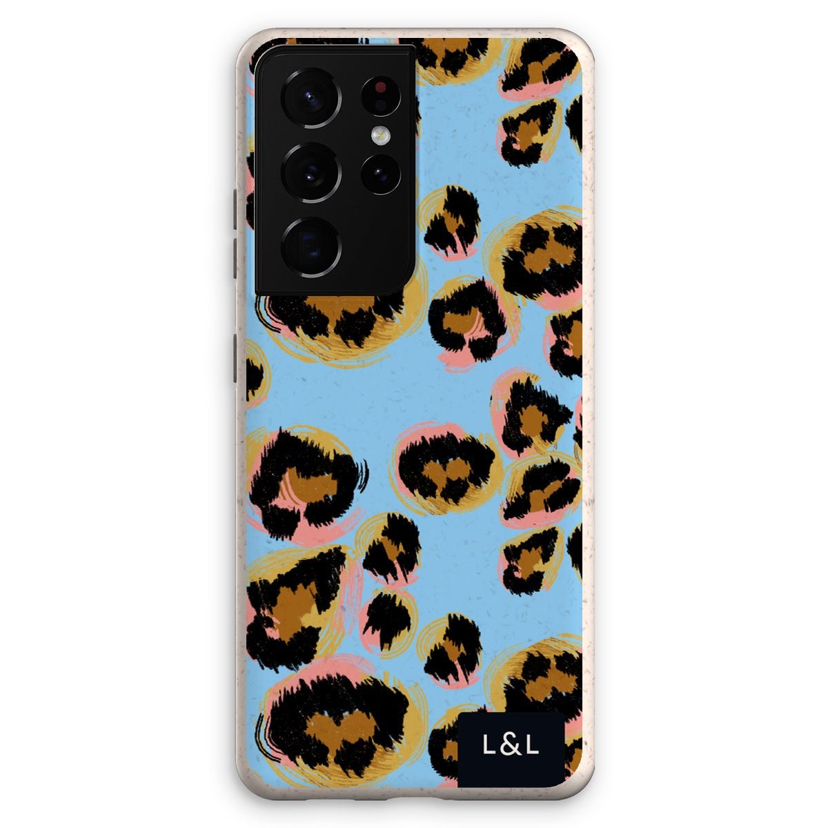 Neon Blue Leopard Eco Phone Case - Loam & Lore