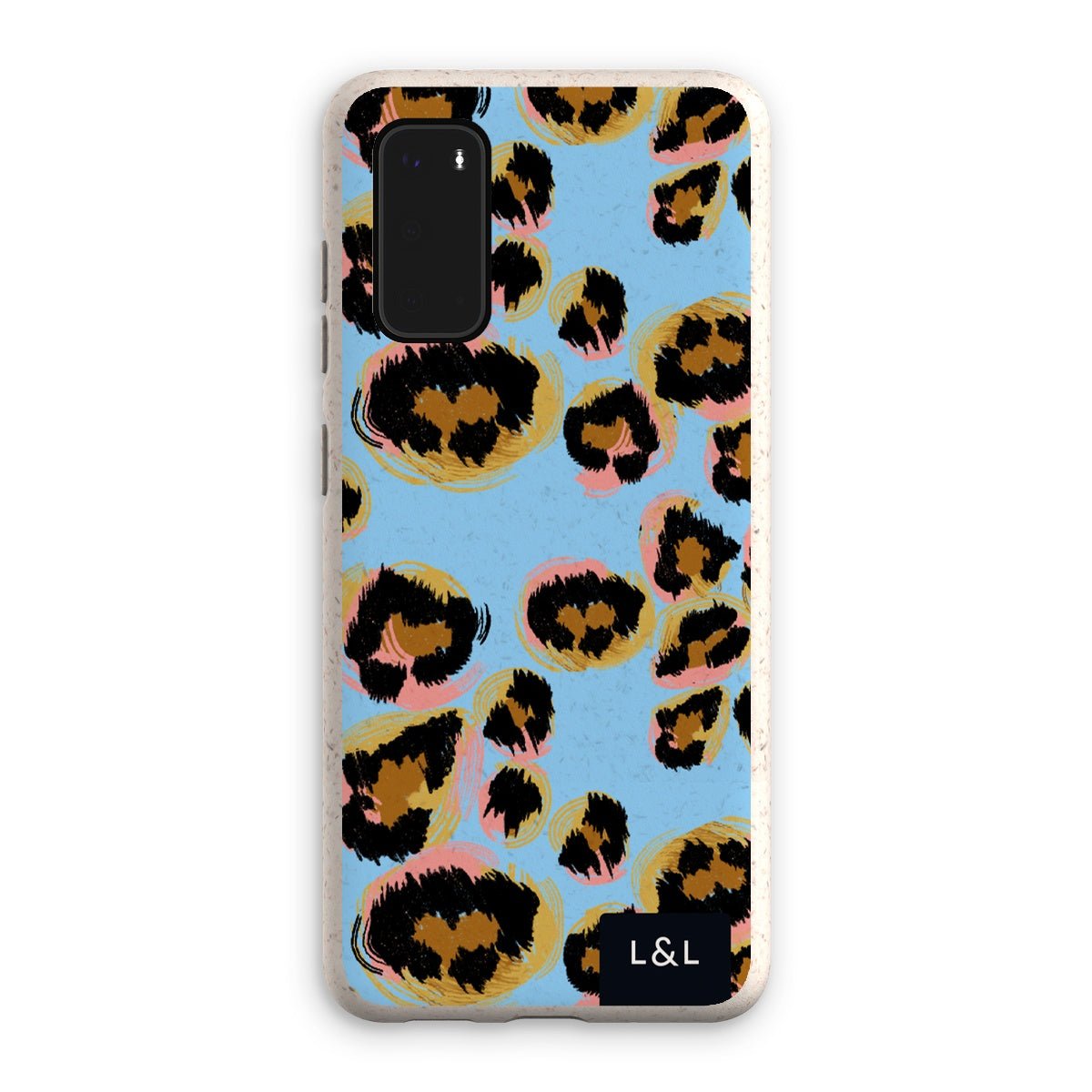 Neon Blue Leopard Eco Phone Case - Loam & Lore