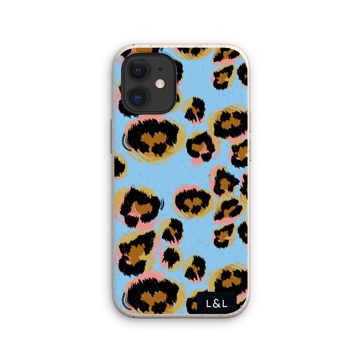 Neon Blue Leopard Eco Phone Case - Loam & Lore