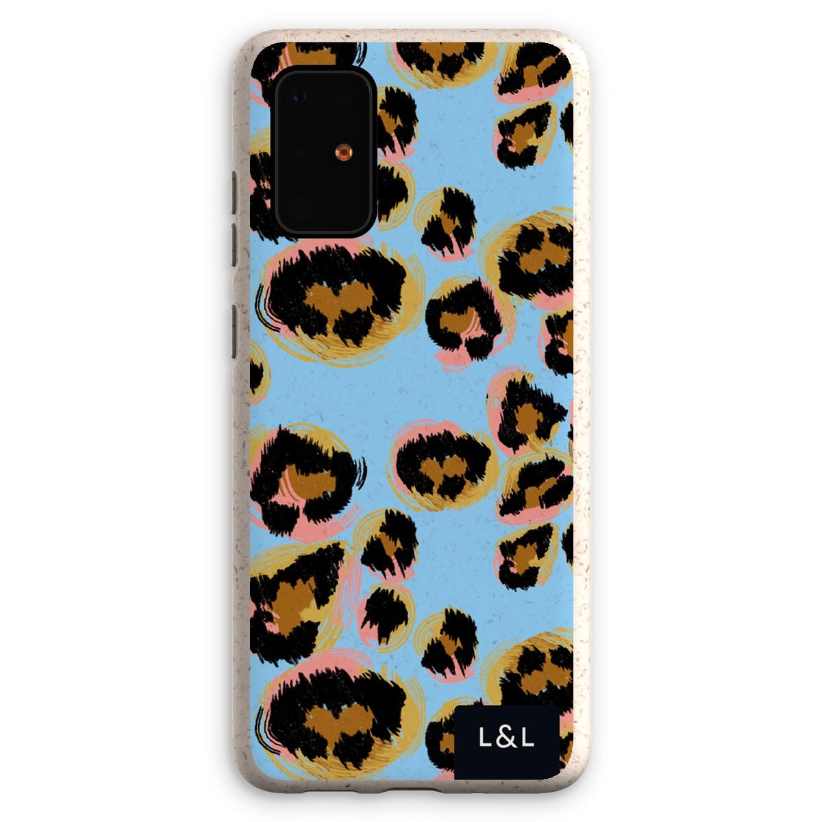 Neon Blue Leopard Eco Phone Case - Loam & Lore