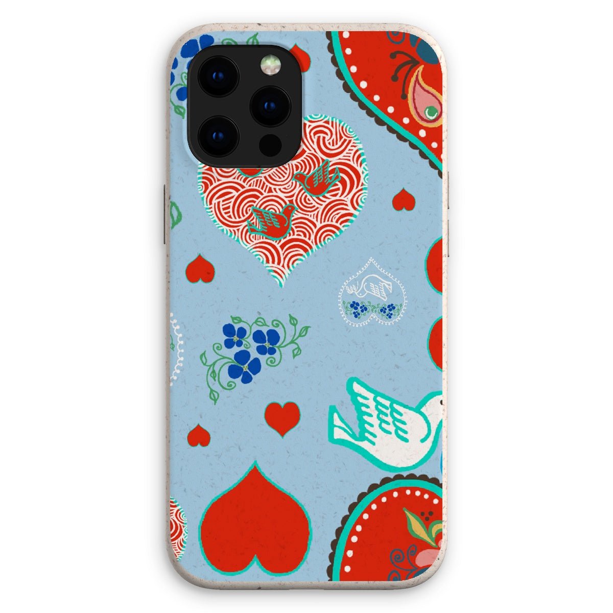 Nordic Folk Hearts Eco Phone Case - Loam & Lore