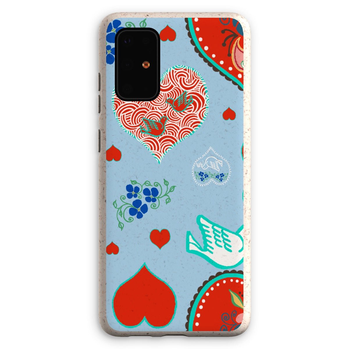 Nordic Folk Hearts Eco Phone Case - Loam & Lore