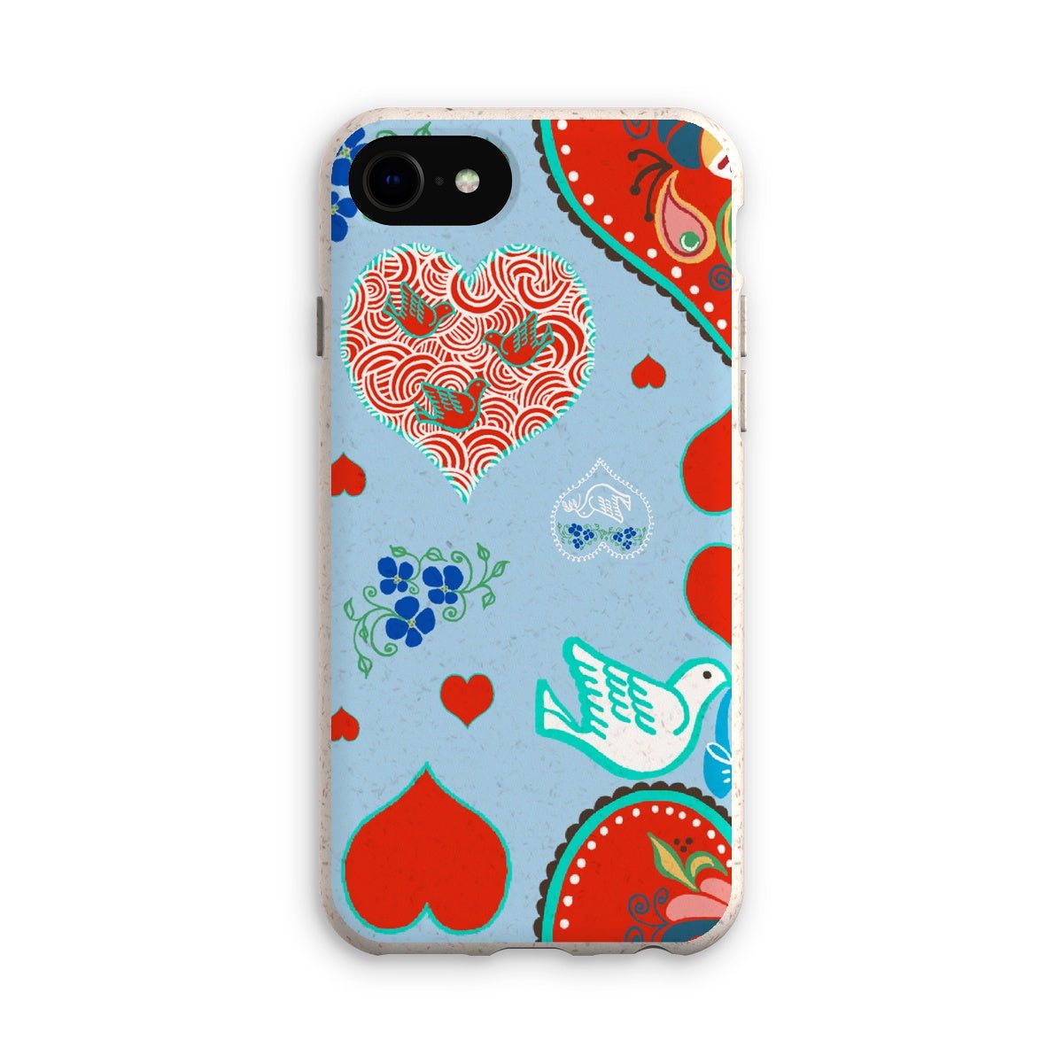 Nordic Folk Hearts Eco Phone Case - Loam & Lore