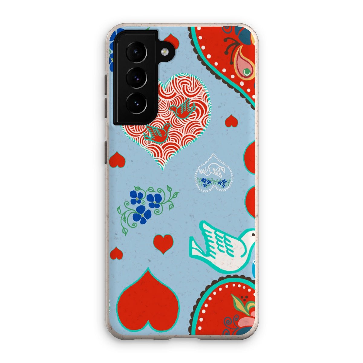 Nordic Folk Hearts Eco Phone Case - Loam & Lore