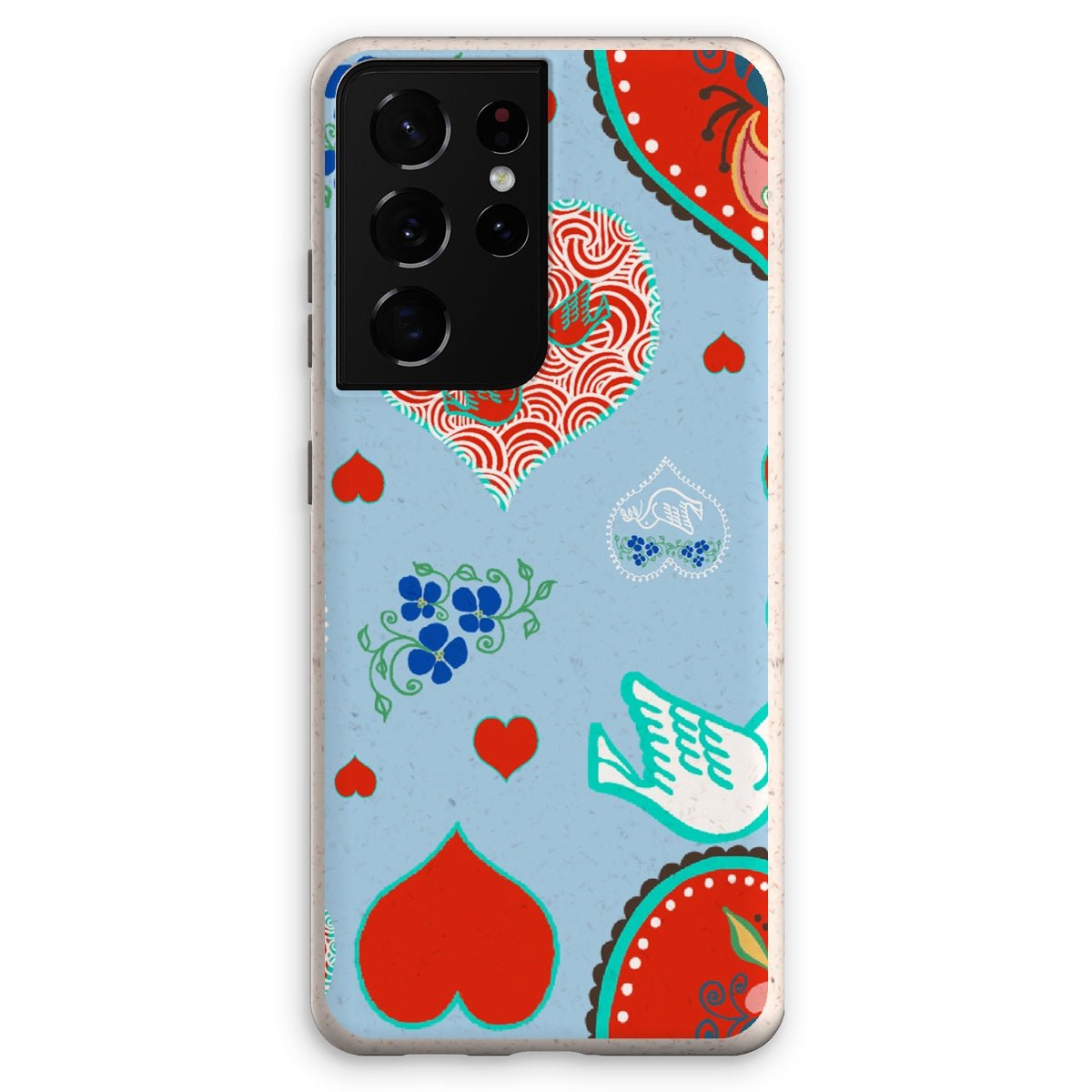 Nordic Folk Hearts Eco Phone Case - Loam & Lore