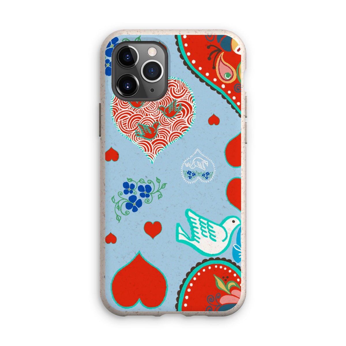 Nordic Folk Hearts Eco Phone Case - Loam & Lore