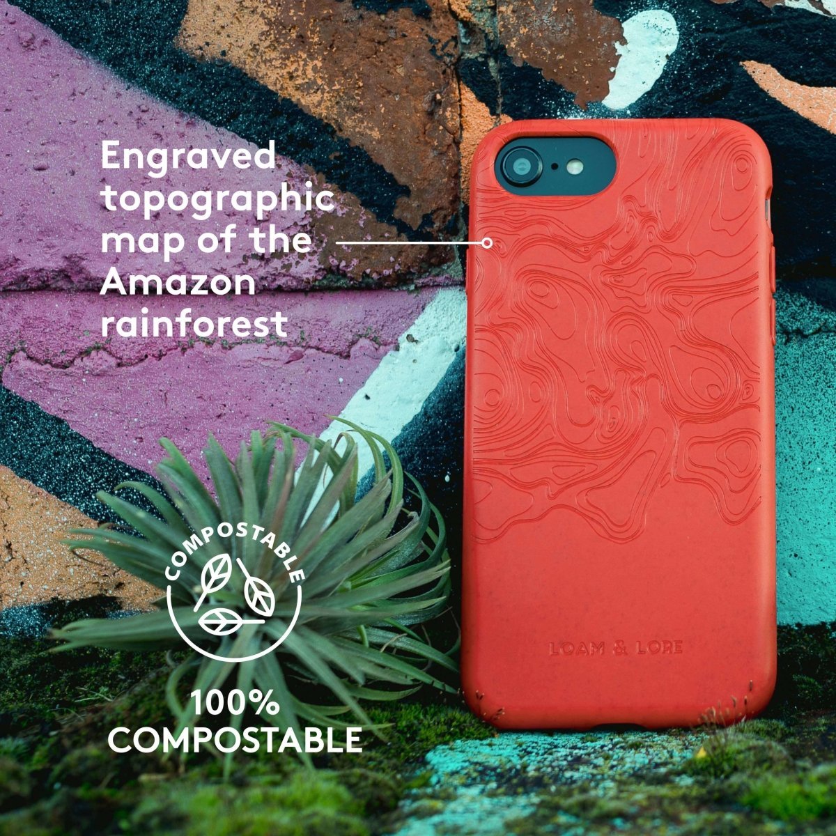 Sale -Biodegradable iPhone SE Case - Fits iPhone SE3/SE2/8/7/6 - Loam & Lore