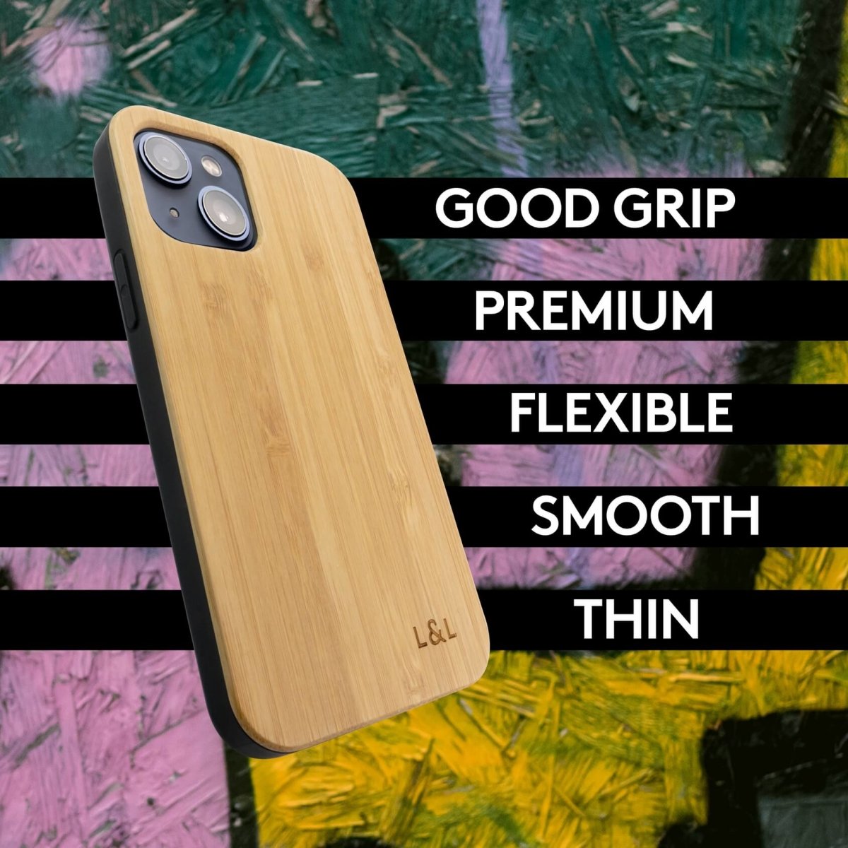 Sale - Eco Friendly Bamboo iPhone 13 Case - Loam & Lore
