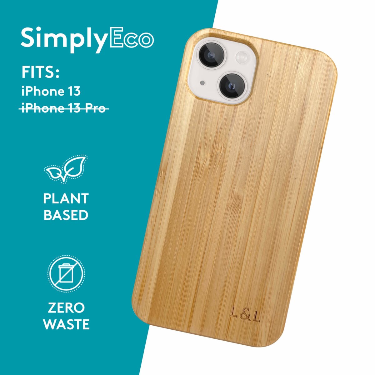 Sale - Eco Friendly Bamboo iPhone 13 Case - Loam & Lore