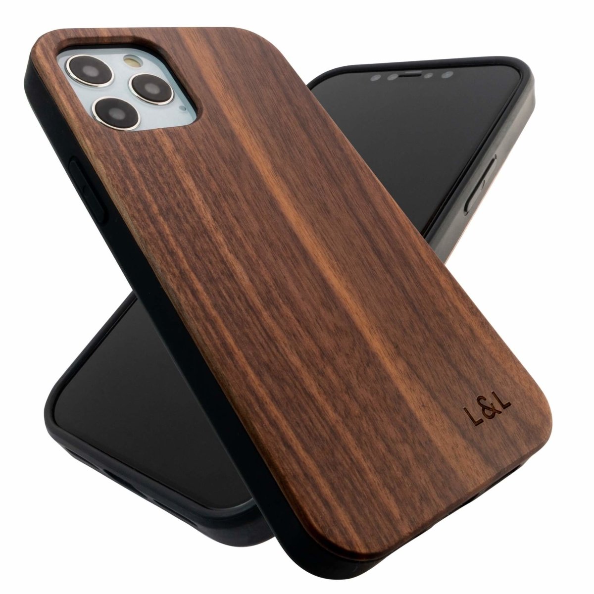 Walnut iPhone 12 or 12 Pro Wood Phone Case with Eco Friendly Shell - Loam & Lore