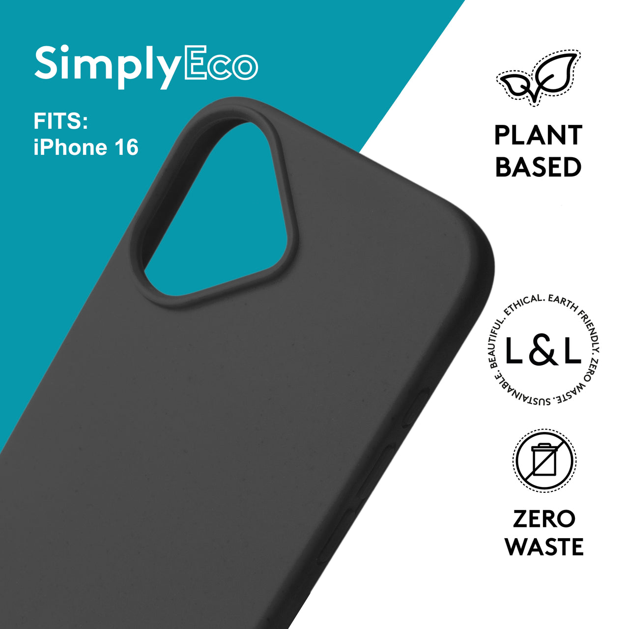 Biodegradable iPhone 16 Black