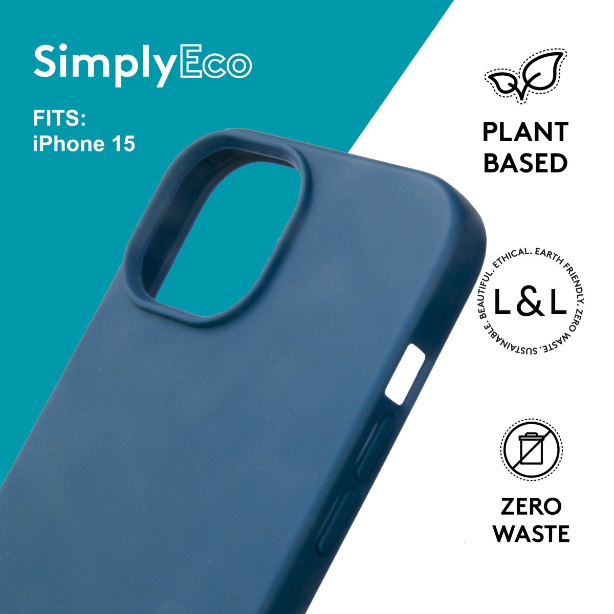 Biodegradable iPhone 15 Blue - Loam & Lore