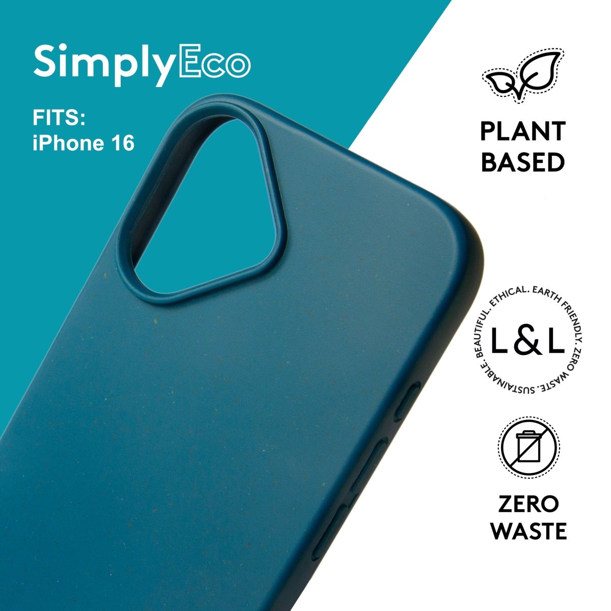 Biodegradable iPhone 16 Blue - Loam & Lore