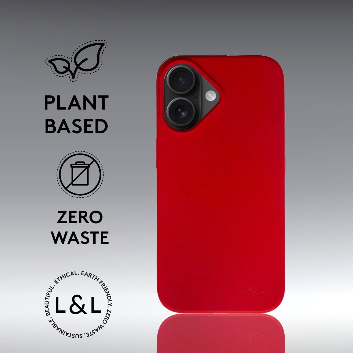 Biodegradable iPhone 16 Crimson - Loam & Lore