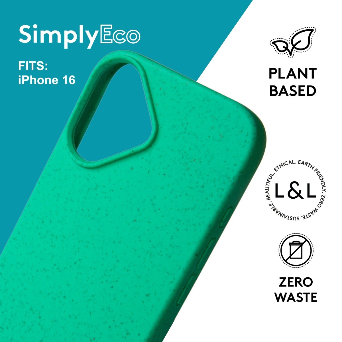 Biodegradable iPhone 16 Mint - Loam & Lore