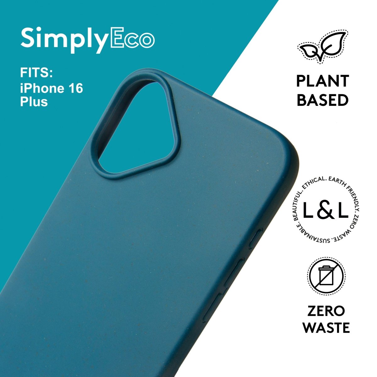 Biodegradable iPhone 16 Plus Blue - Loam & Lore