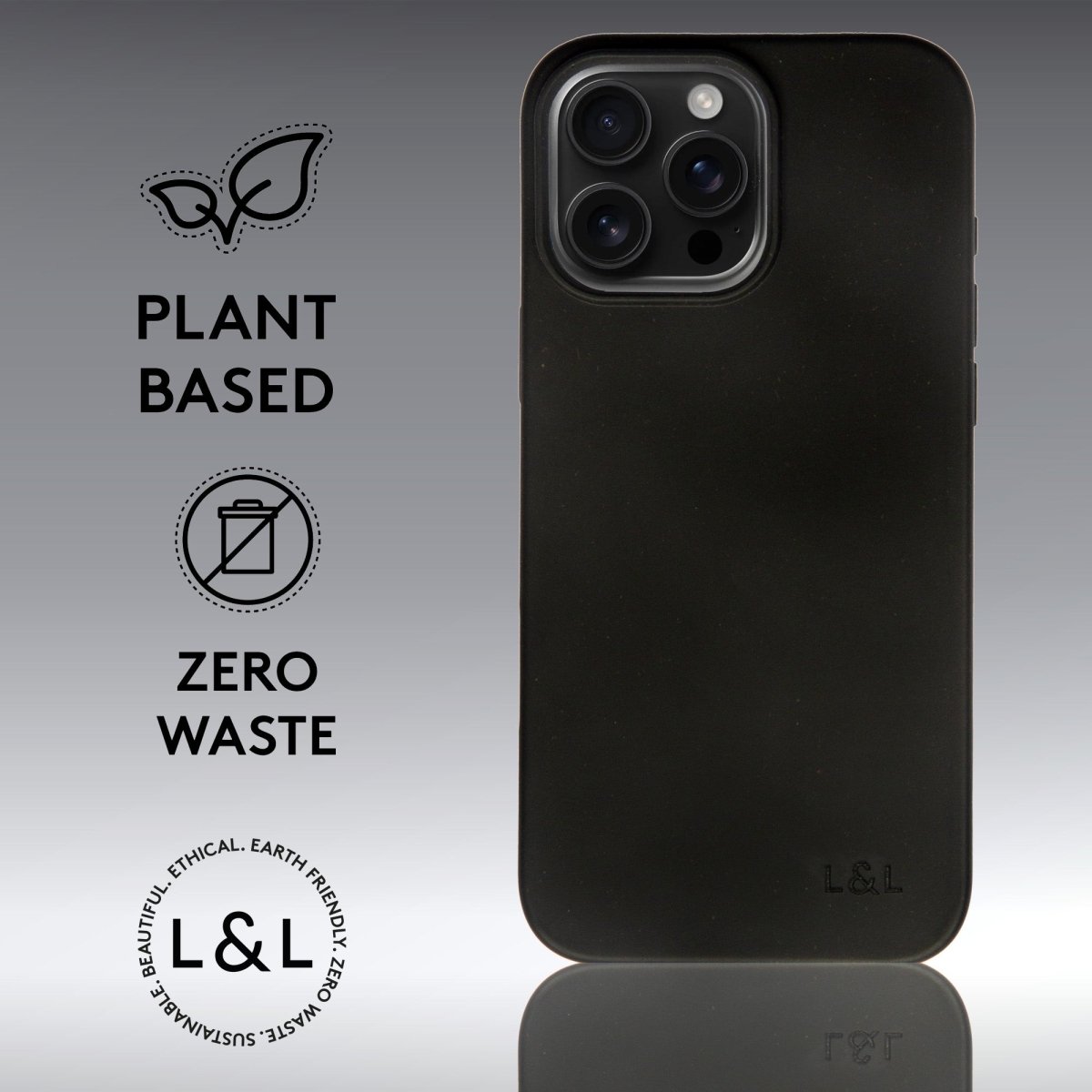 Biodegradable iPhone 16 Pro Max Black - Loam & Lore