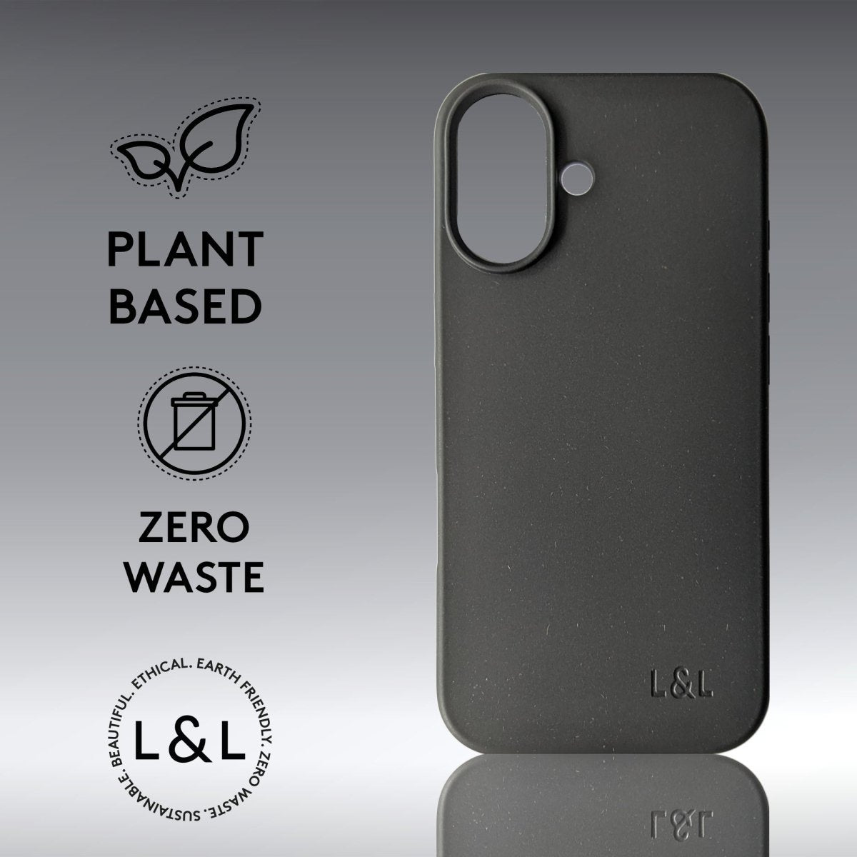 Biodegradable iPhone 17 Black - Loam & Lore