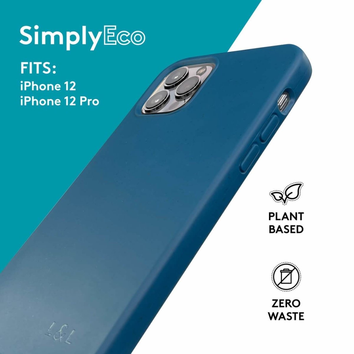 Biodegradable iPhone 12 / 12 Pro Case - Deep Blue - Loam & Lore