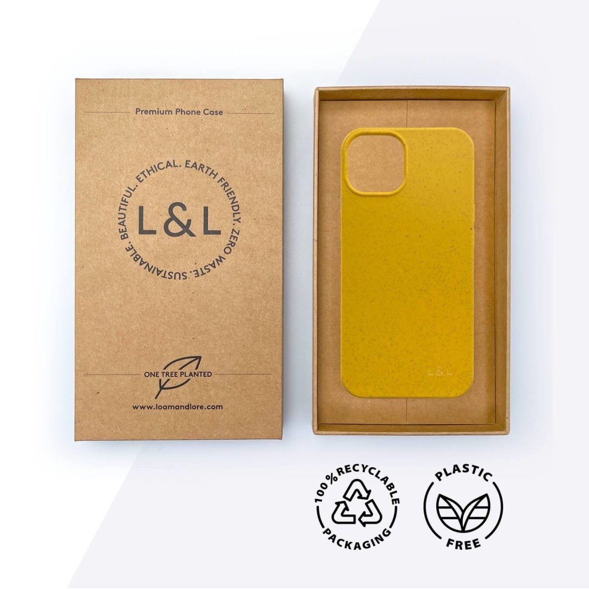 Biodegradable iPhone 13 Case - Honey bee Yellow - Loam & Lore