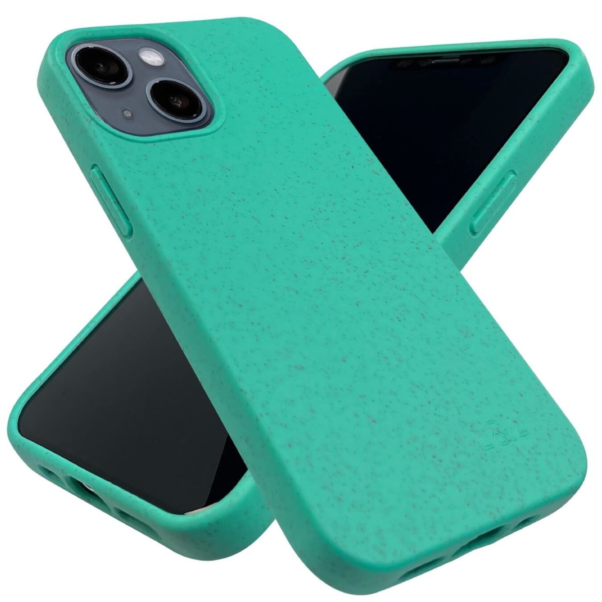 LOAM & LORE Eco Phone Case for iPhone 13 Mini Ultra Slim Biodegradable and Compostable Eco Friendly iPhone Case Non Silicone Plastic Free Phone Cover (Mint)
