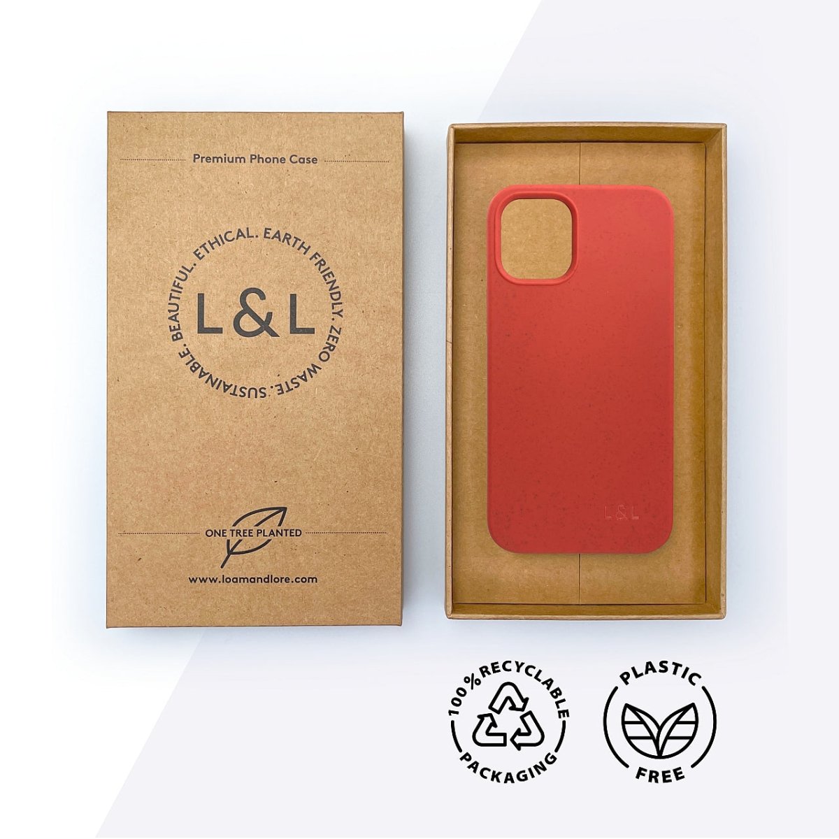 Biodegradable iPhone 14 Case - Red - Loam & Lore