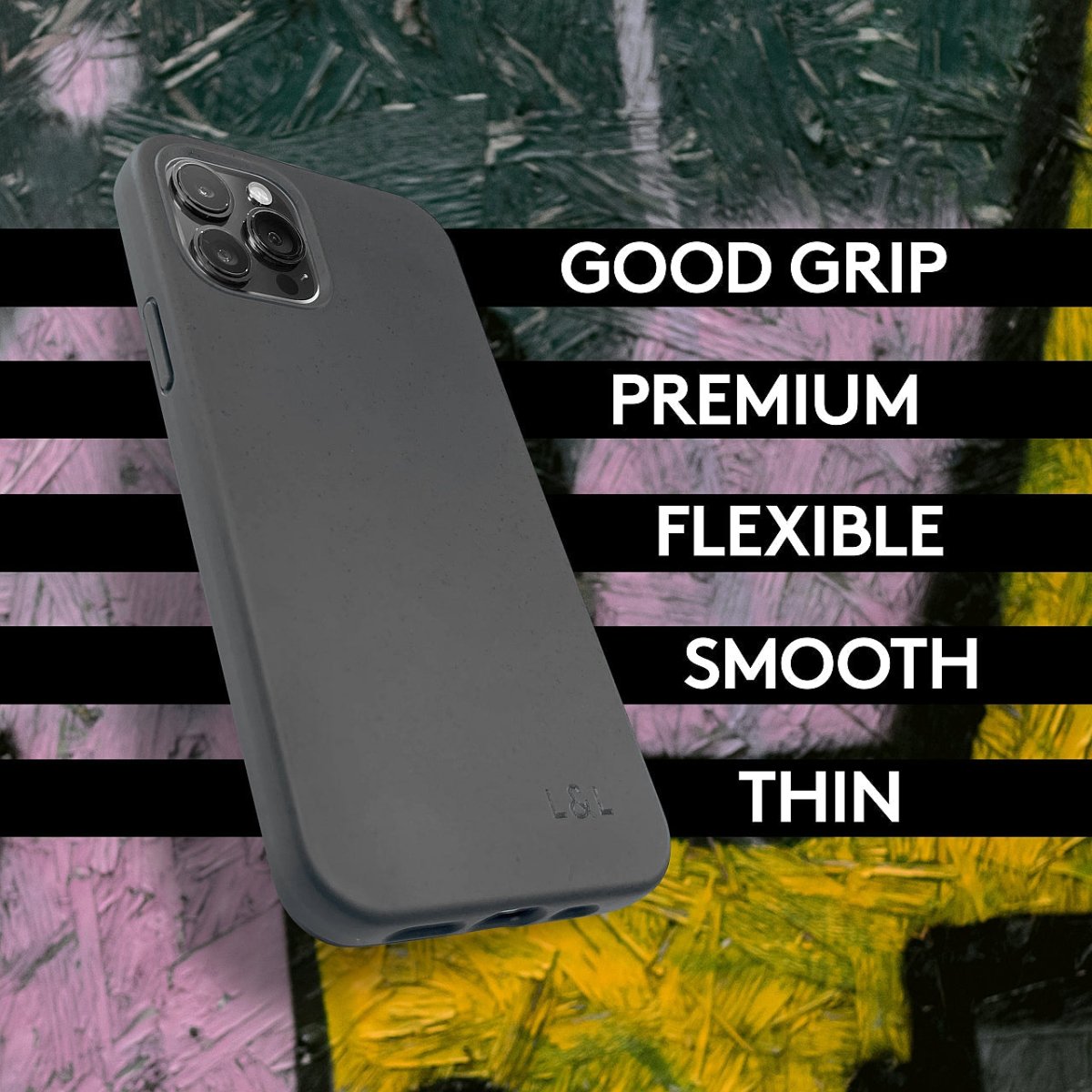 Biodegradable iPhone 14 Pro Max Case - Black - Loam & Lore