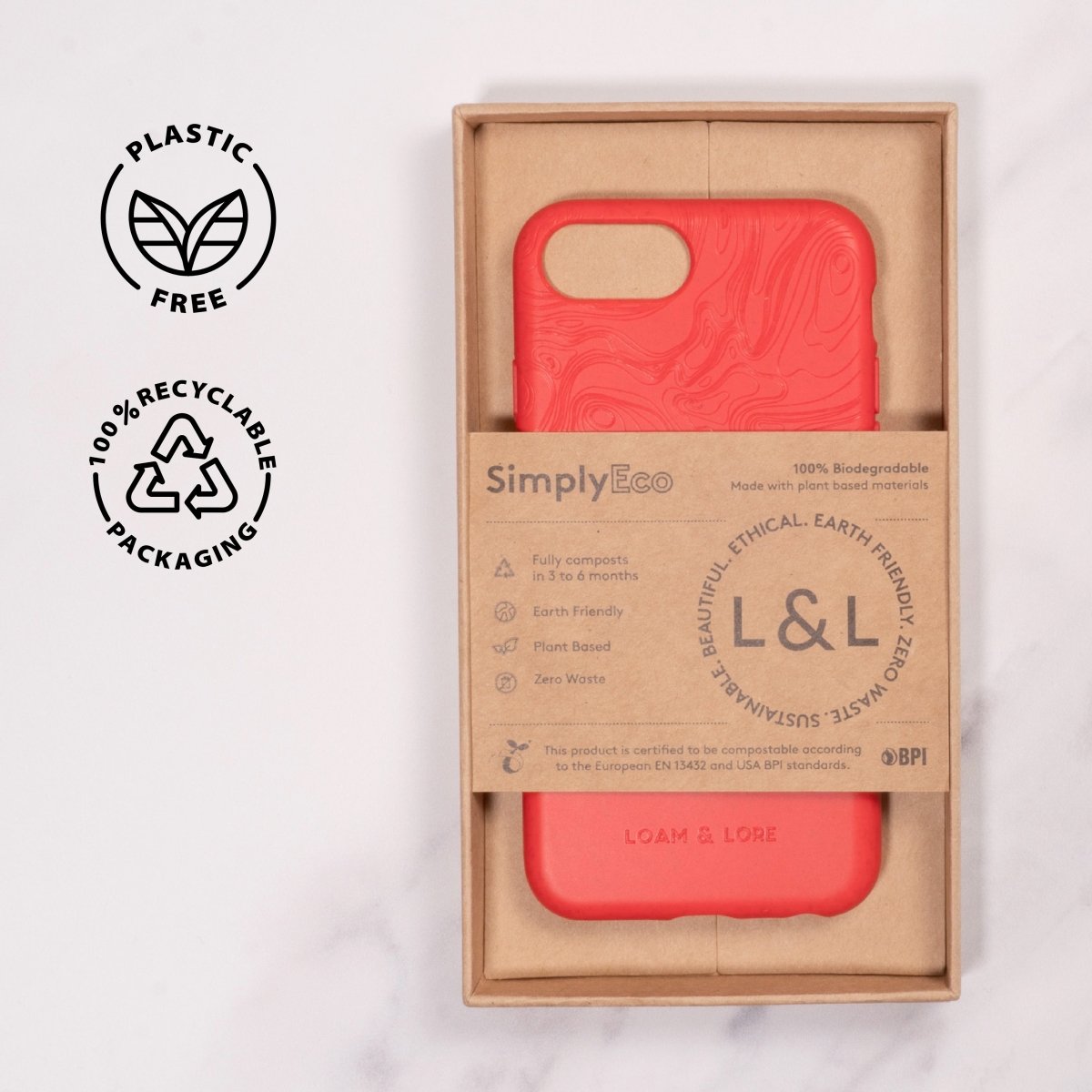 Biodegradable iPhone 6, 7, 8, SE 2020 Case - Loam & Lore