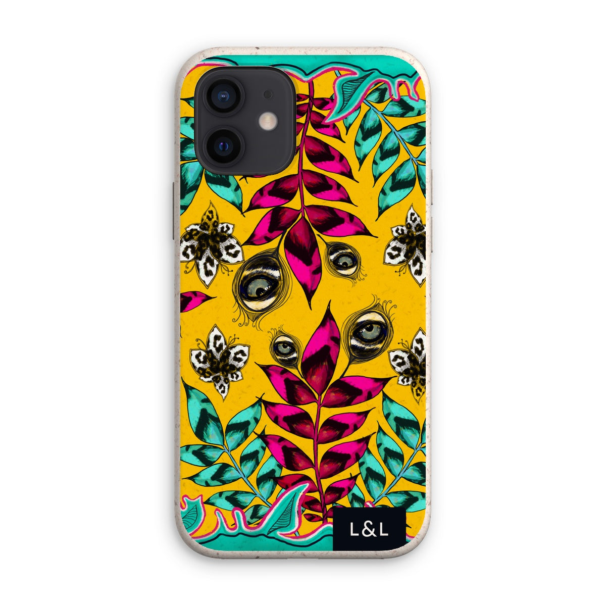 Abstract Botanical Leopard Print Eco Phone Case