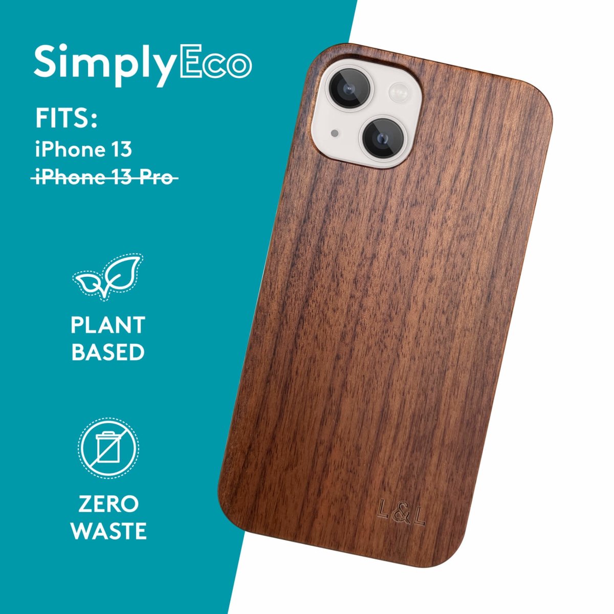 Eco Friendly Walnut iPhone 13 Case - Loam & Lore