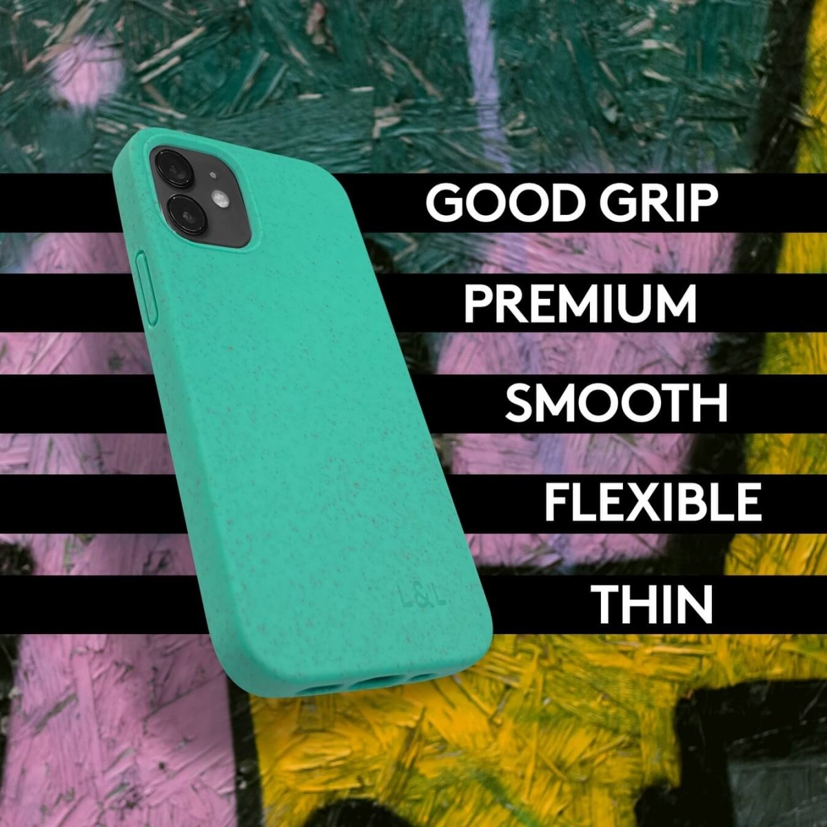 Sale - Biodegradable iPhone 12 Mini Case - Mint - Loam & Lore