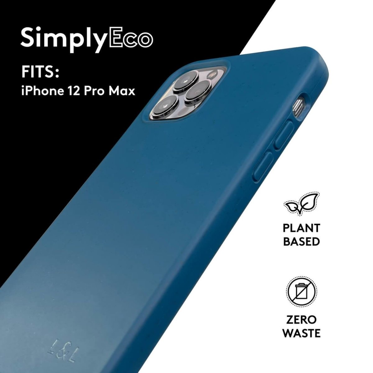 Sale - Biodegradable iPhone 12 Pro Max Case - Deep Blue - Loam & Lore